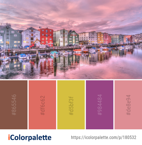 Color Palette Ideas from Reflection Waterway Water Image