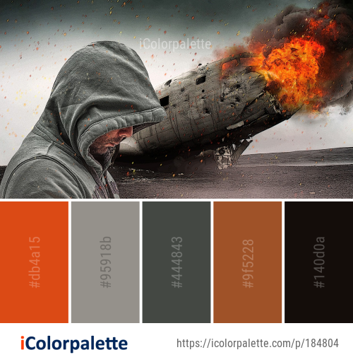 Color Palette Ideas from Smoke Water Image