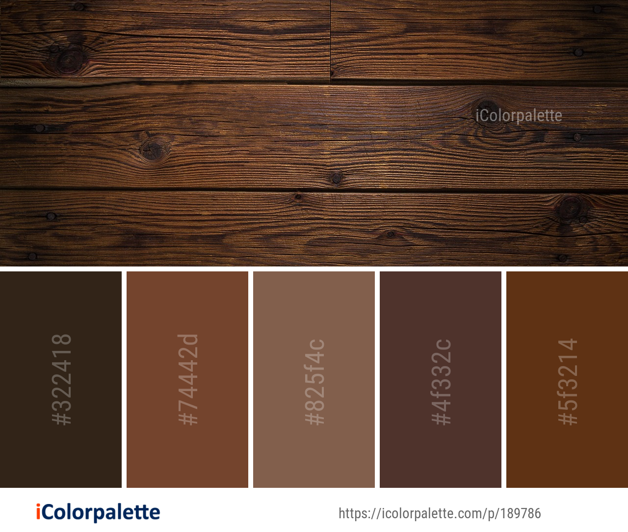Wood Stain Color Palette 