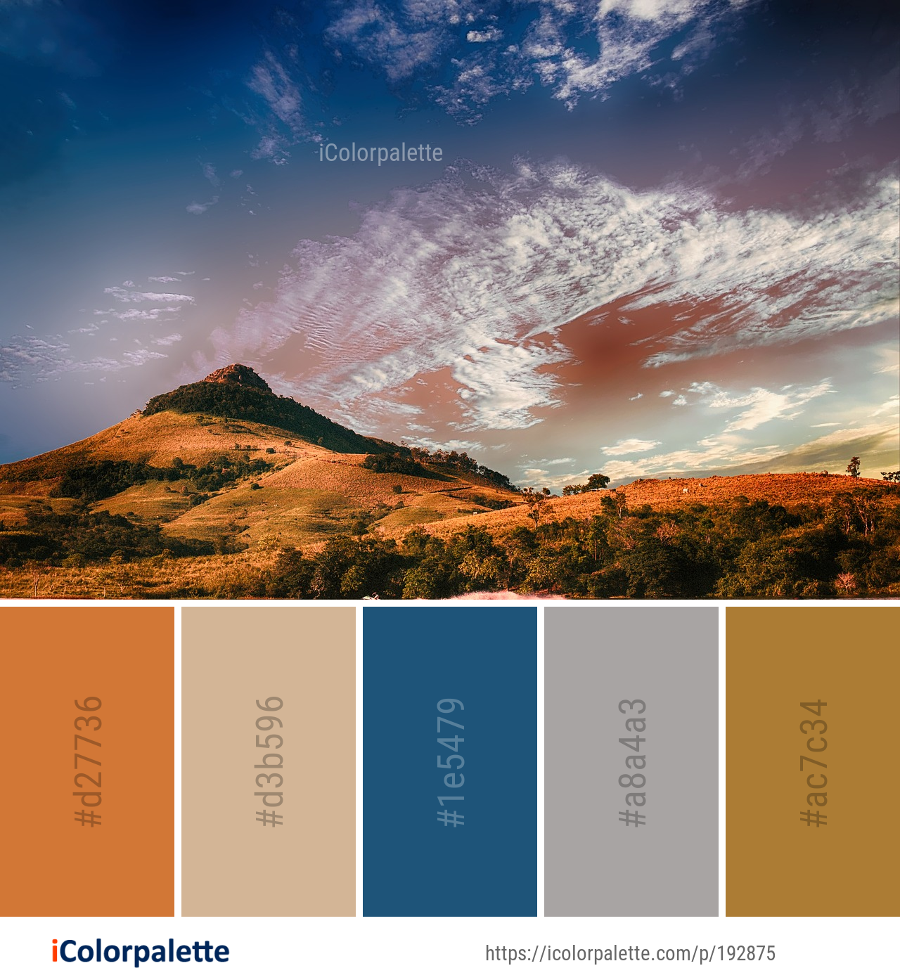 Color Palette Ideas from Sky Cloud Nature Image | iColorpalette