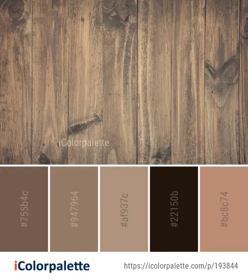 Color Palette Ideas from Wood Plank Stain Image | iColorpalette