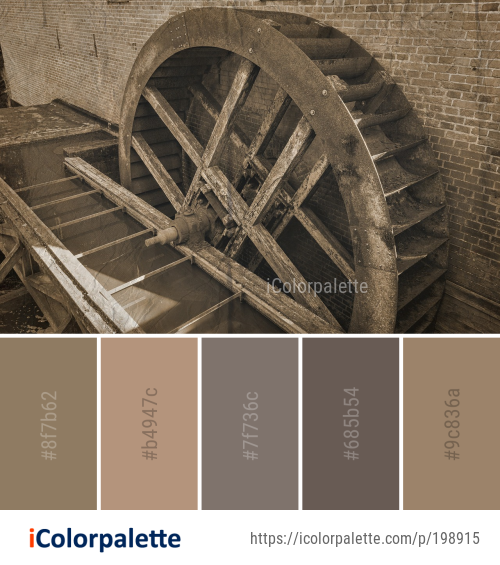 Color Palette Ideas from Wood Arch Building Image | iColorpalette
