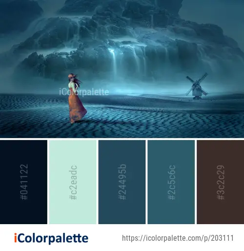 Color Palette Ideas from Water Nature Sea Image | iColorpalette