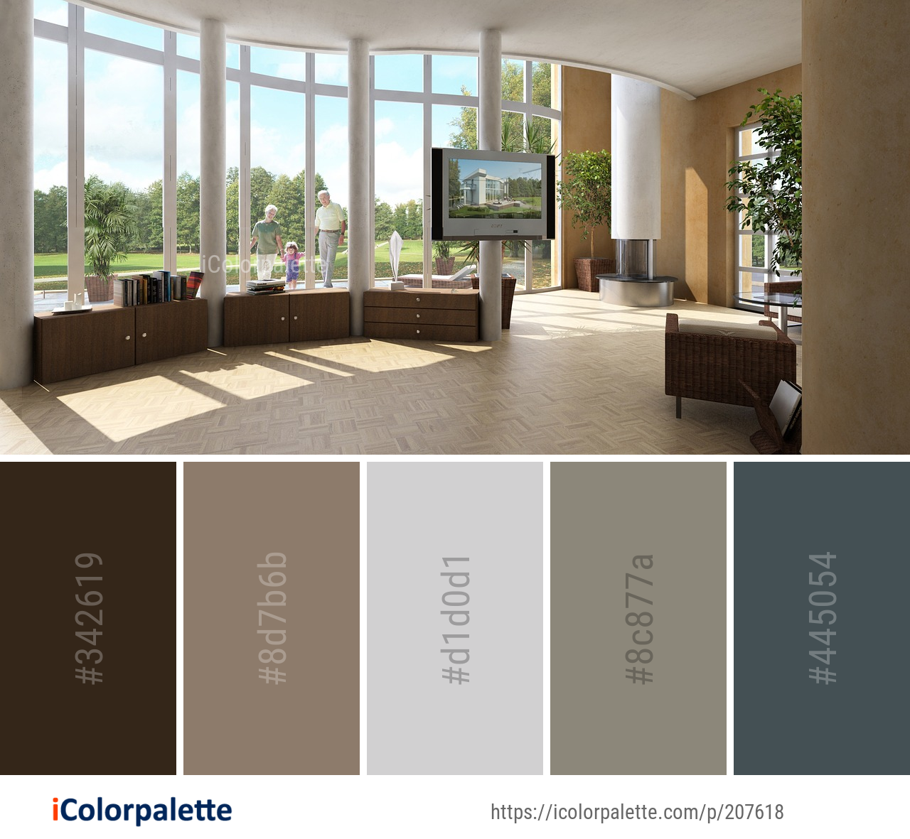 Color Palette Ideas from Property Interior Design Lobby Image