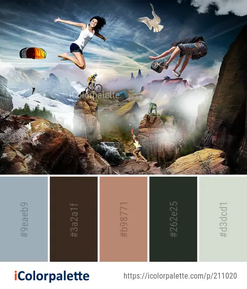 Color Palette Ideas from Extreme Sport Sky Computer Wallpaper Image ...