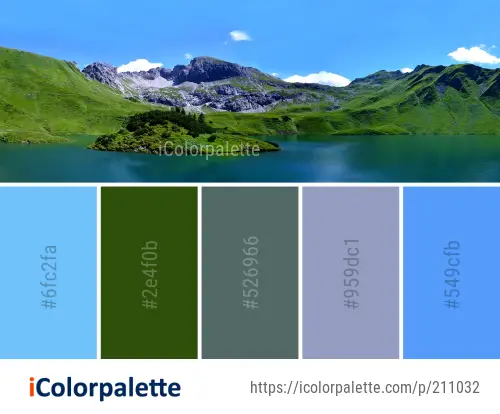 Color Palette Ideas From Nature Mountainous Landforms Mount Scenery Image Icolorpalette