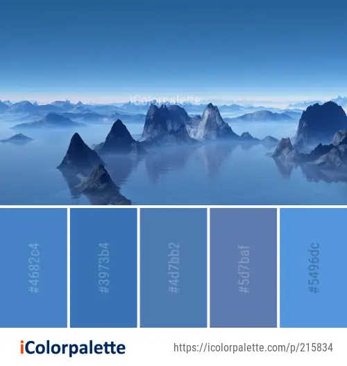 Color Palette Ideas From Nature Mountain Range Mount Scenery Image Icolorpalette