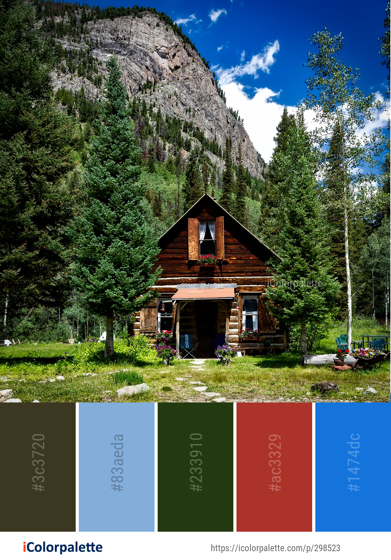 Color Palette Ideas from Nature Mountainous Landforms Mountain Village