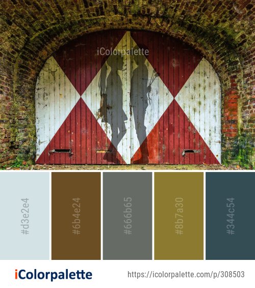 Color Palette Ideas from Wall Arch Wood Image | iColorpalette
