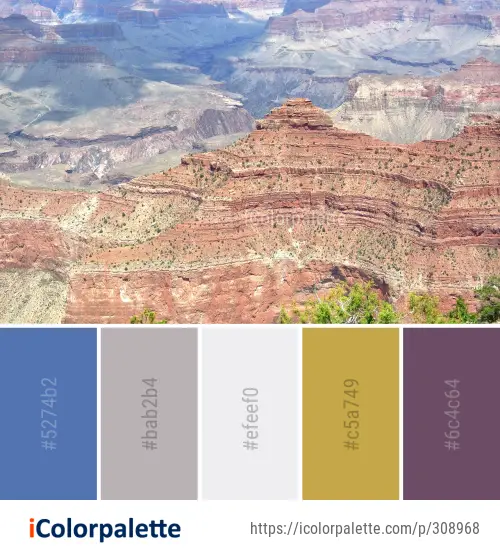 Color Palette Ideas from Badlands Canyon National Park Image ...