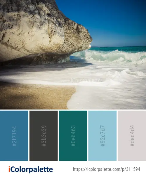 Color Palette Ideas from Sea Coastal And Oceanic Landforms Sky Image ...