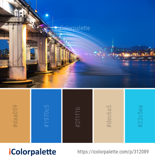 Color Palette Ideas from Reflection Metropolitan Area Body Of Water Image