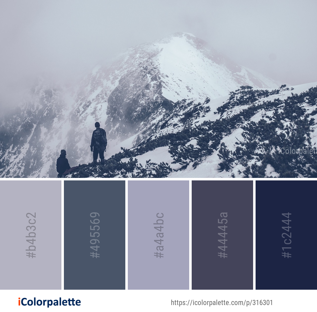 Color Palette Ideas from Mountainous Landforms Mountain Ridge Image ...