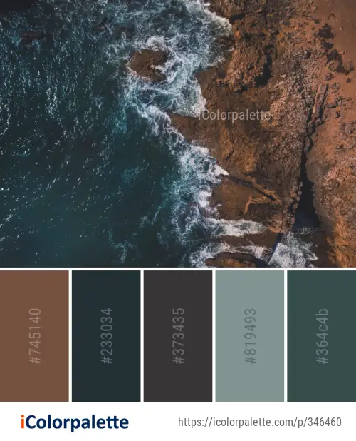 Color Palette Ideas from Water Rock Geological Phenomenon Image ...