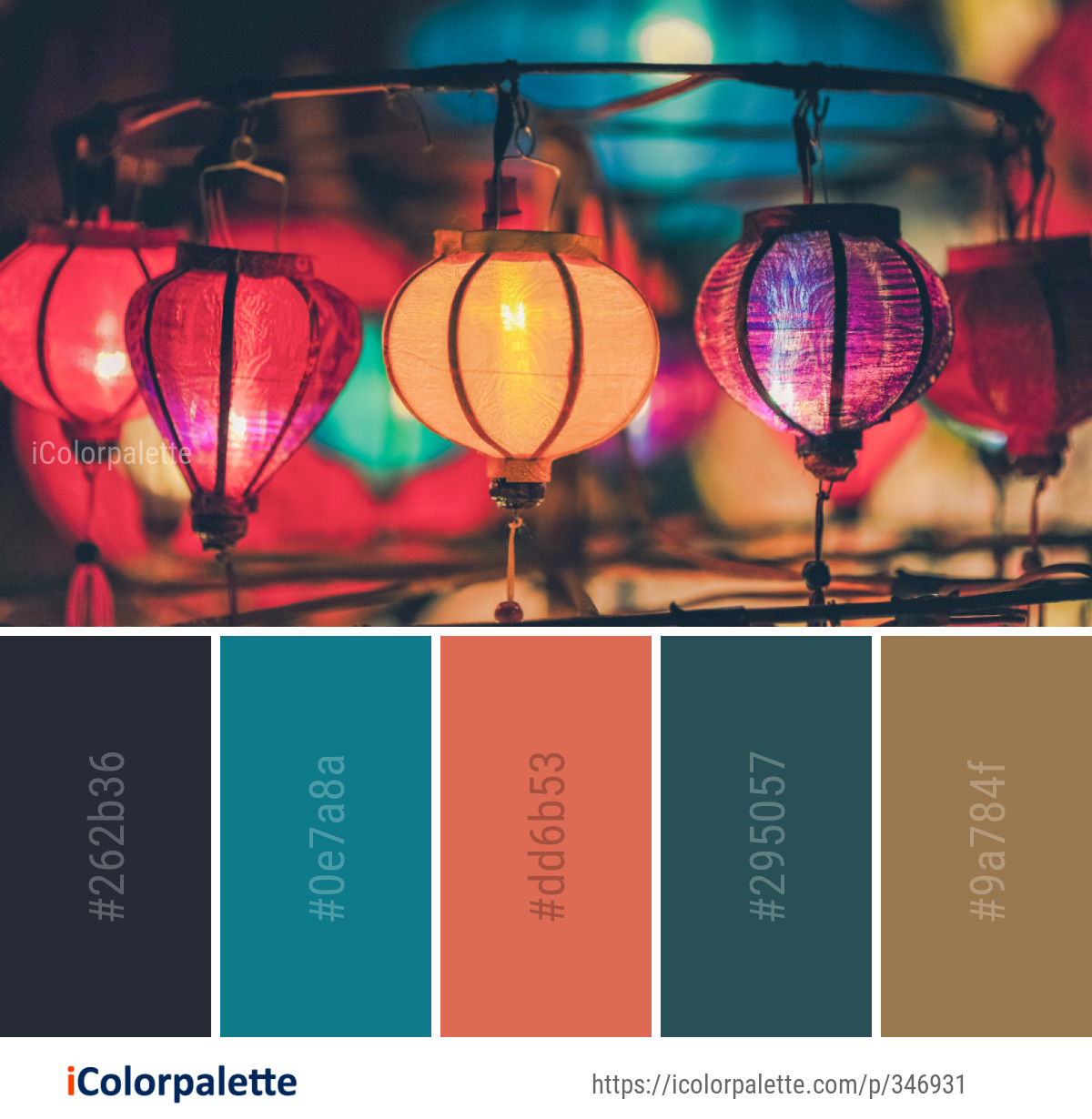 Color Palette Ideas from Pink Lighting Light Image