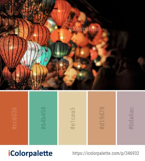 Color Palette Ideas from Lighting Tradition Night Image