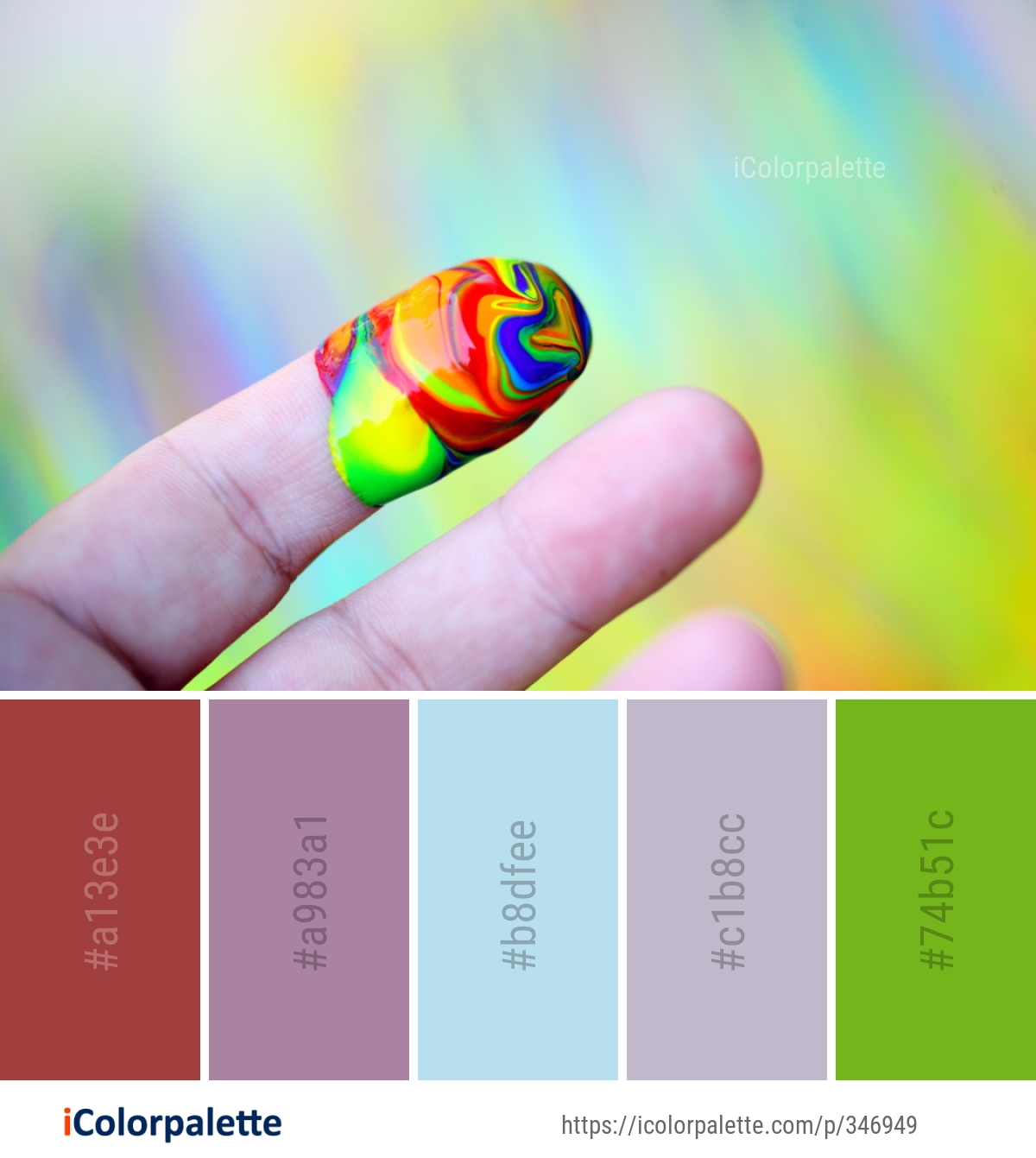 Color Palette Ideas from Yellow Macro Photography Close Up Image