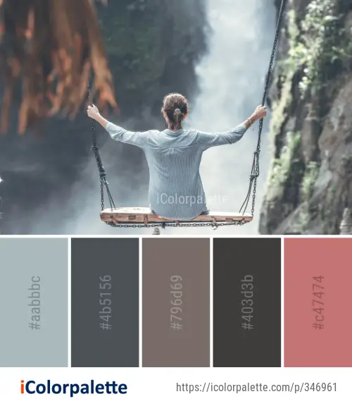 Color Palette Ideas from Water Nature Tree Image
