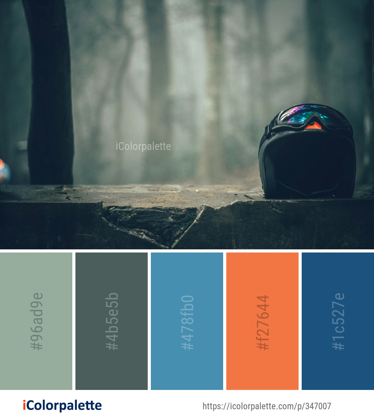 Color Palette Ideas from Water Light Atmosphere Image