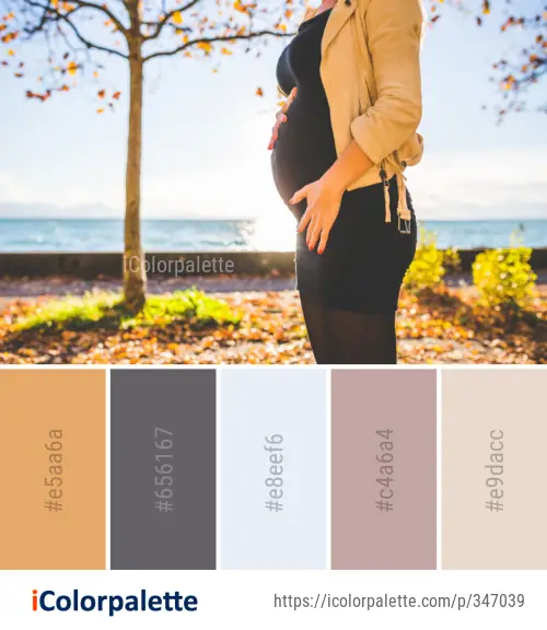 Color Palette Ideas from Photograph Yellow Girl Image