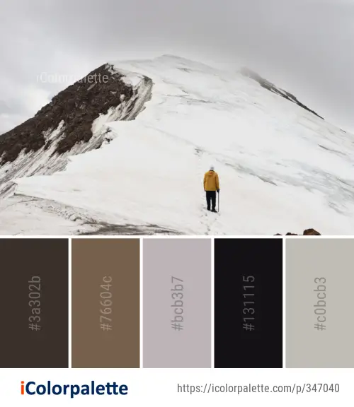 Color Palette Ideas from Ridge Mountainous Landforms Nunatak Image
