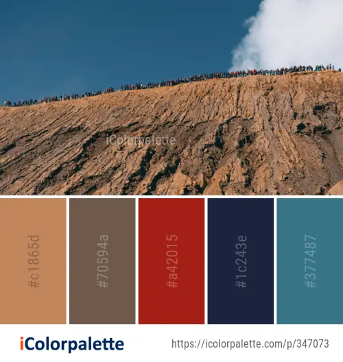 Color Palette Ideas from Soil Sky Geological Phenomenon Image