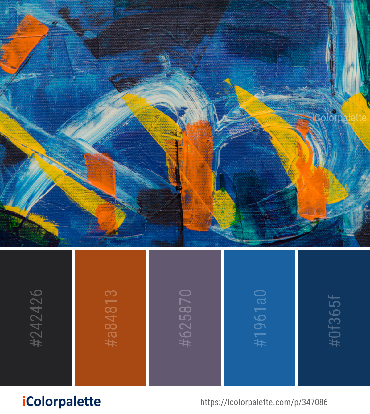Color Palette Ideas from Art Painting Yellow Image