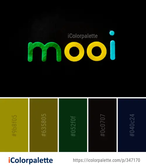 Color Palette Ideas from Text Green Yellow Image