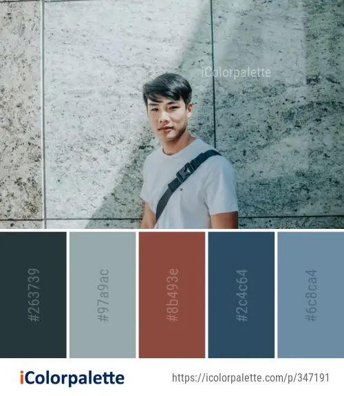 Color Palette Ideas from White Photograph Person Image