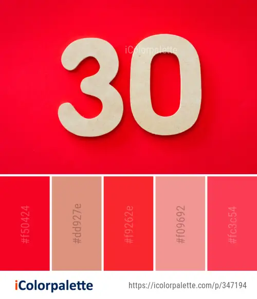 Color Palette Ideas from Text Font Number Image