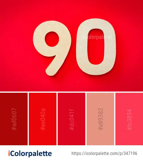 Color Palette Ideas from Red Text Font Image