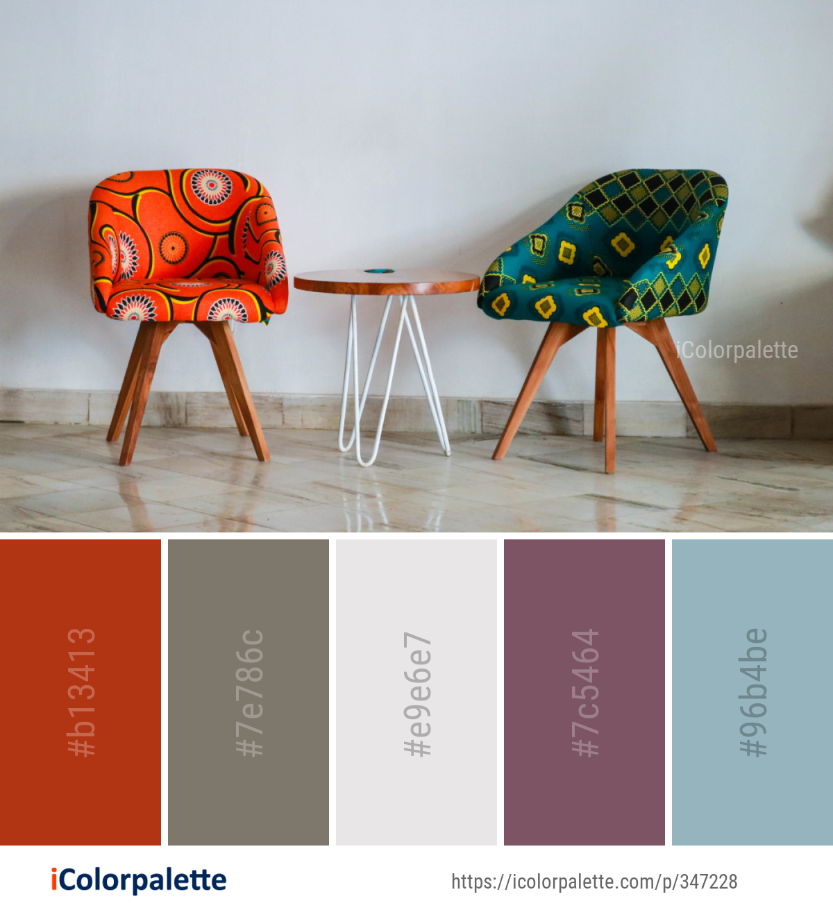 Color Palette Ideas from Furniture Table Chair Image