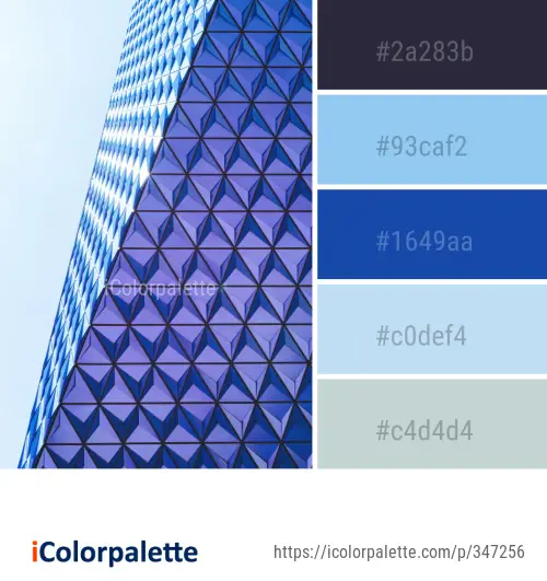 Color Palette Ideas from Blue Pattern Line Image