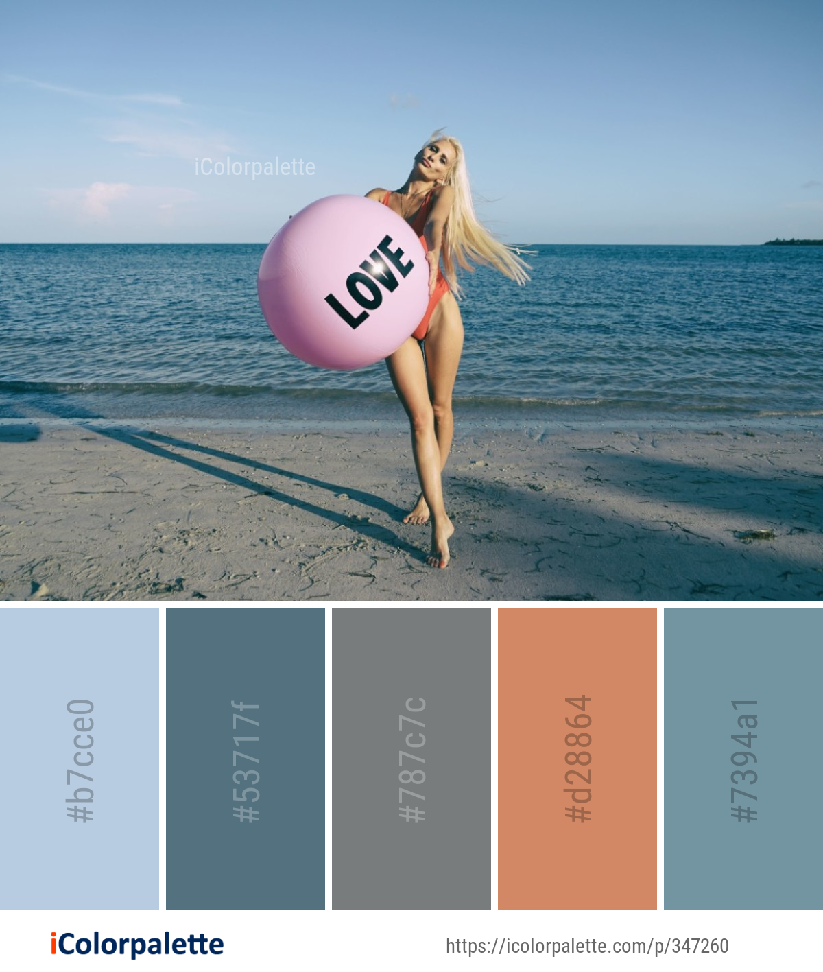 Color Palette Ideas from Vacation Fun Sea Image