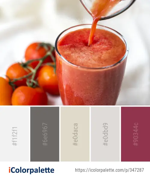 Color Palette Ideas from Juice Tomato Smoothie Image