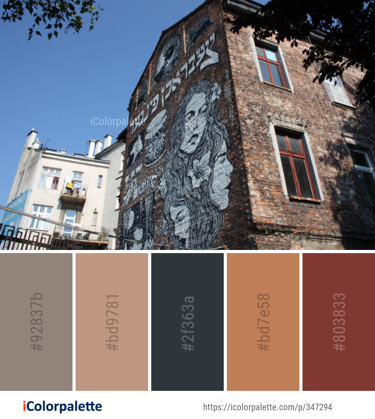 Color Palette Ideas from Building Property Town Image