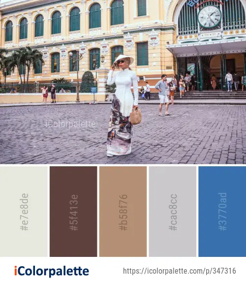 Color Palette Ideas from Infrastructure Public Space Tourism Image