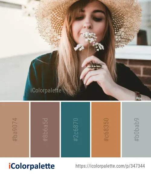 Color Palette Ideas from Jewellery Beauty Girl Image