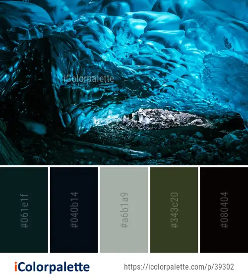 Color Palette Ideas from Blue Water Nature Image