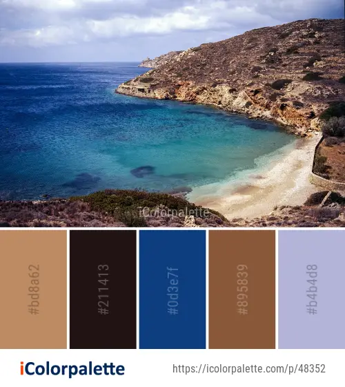 Color Palette Ideas from Sea Coast Coastal And Oceanic Landforms Image ...