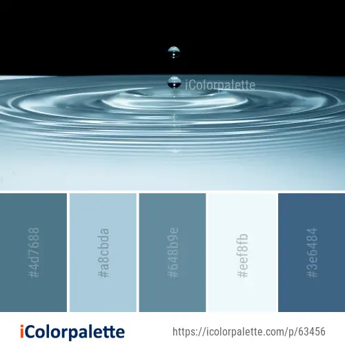 Color Palette Ideas from Water Drop Resources Image | iColorpalette