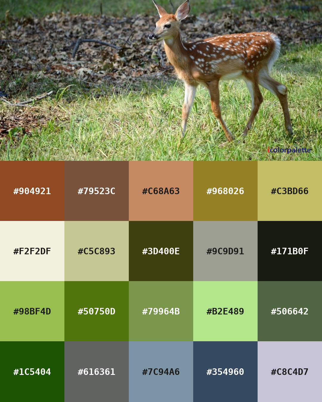 Fawn Color Palettes (6) & Hex Codes | iColorPalette