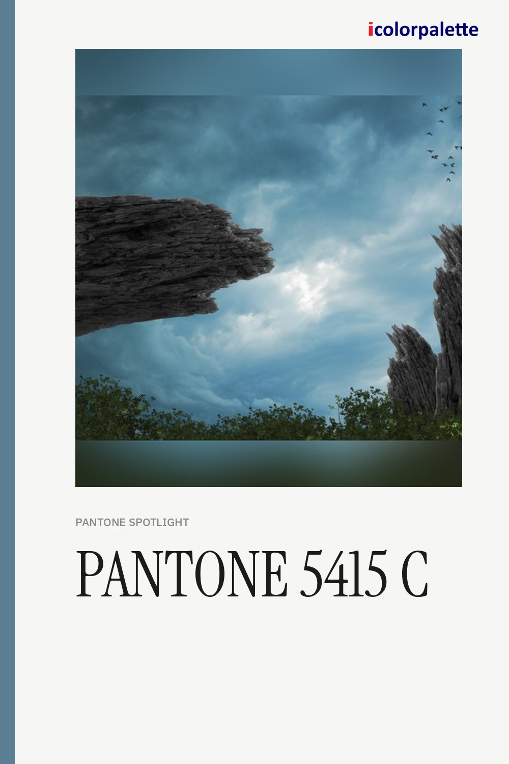 5B7F95 Hex Code (Mid Blue Blend Shade) — RGB, CMYK & HSL Color