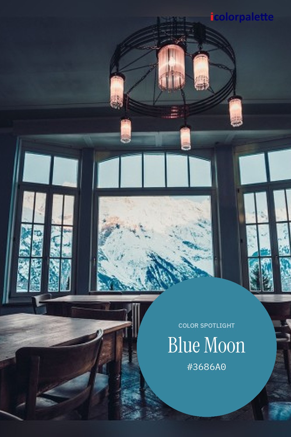 Blue Moon Hex Code #3686A0 — RGB, CMYK & HSL Color Values