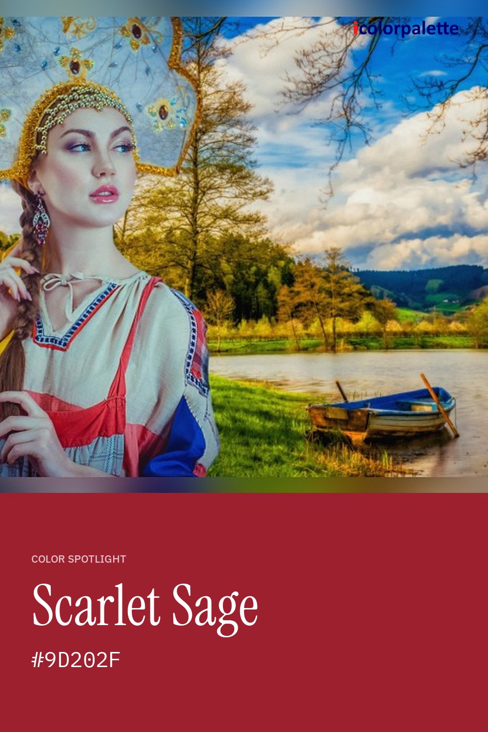 Scarlet Sage Hex Code #9D202F — RGB, CMYK & HSL Color Values
