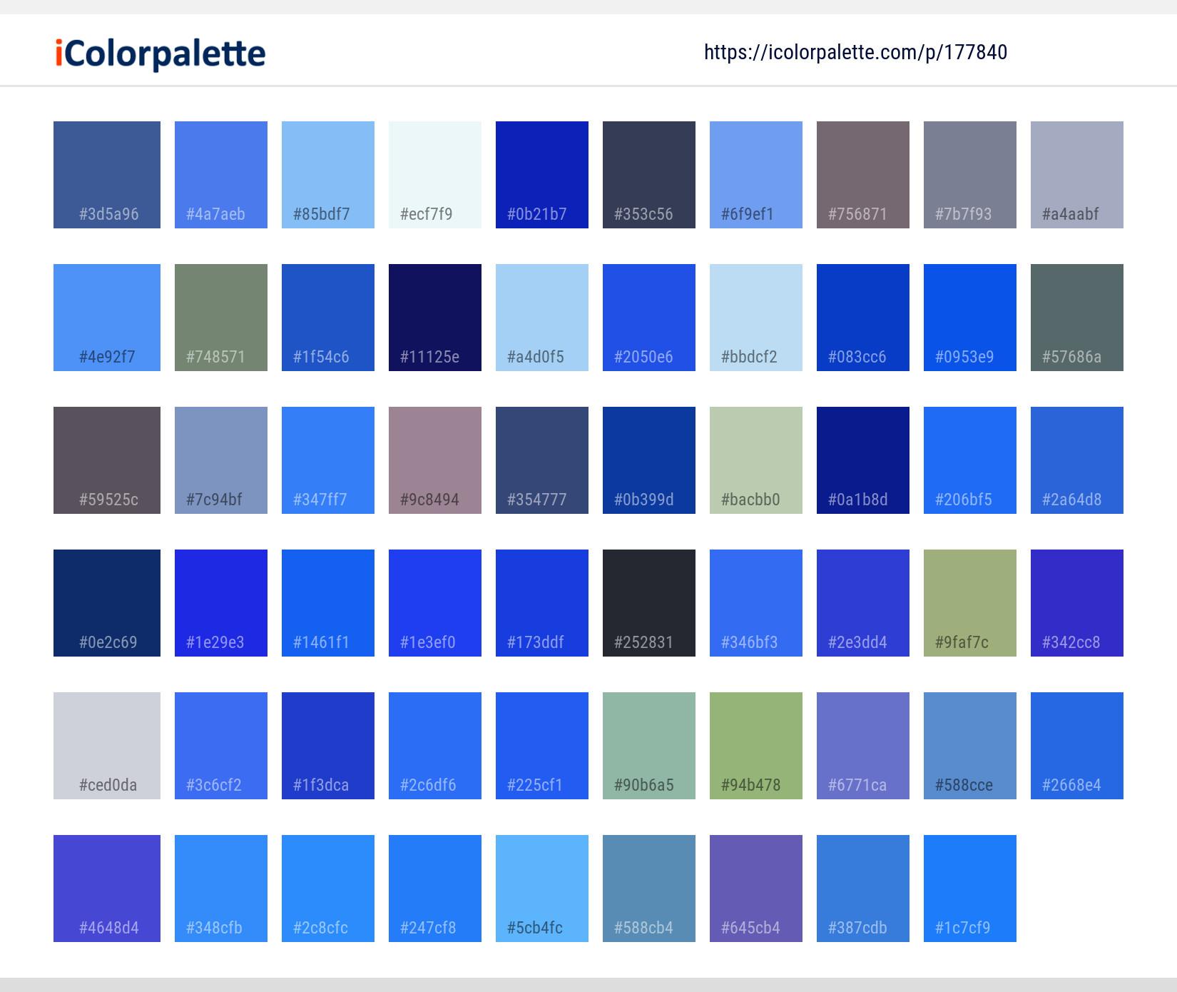 Color Palette Ideas from Blue Flower Flowering Plant Image | iColorpalette