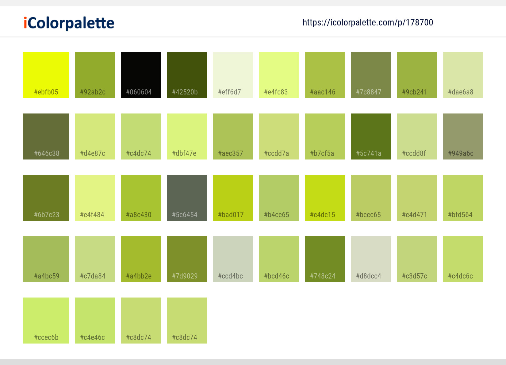 Color Palette Ideas from Green Flora Leaf Image | iColorpalette