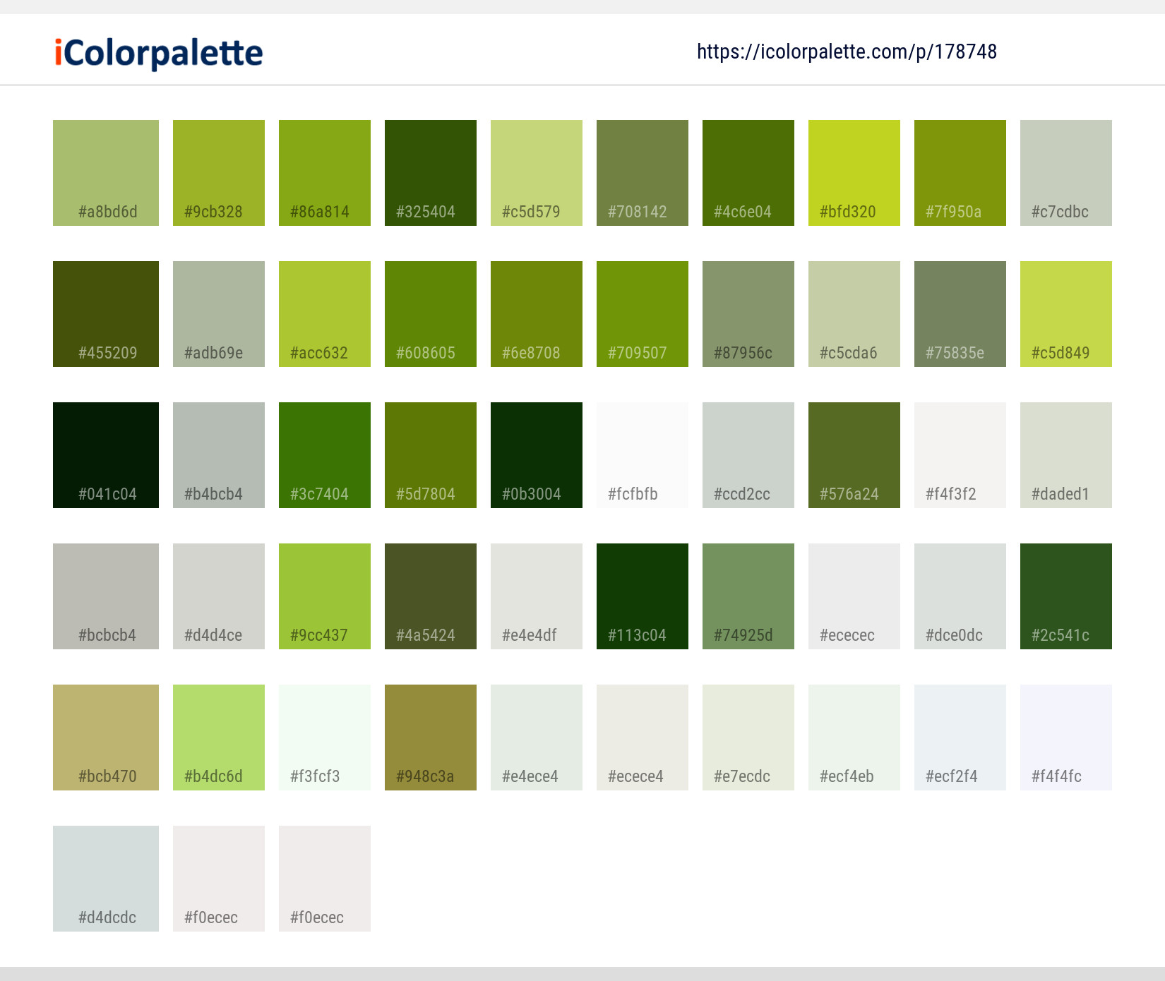 Color Palette Ideas from Natural Foods Vegetable Pea Image | iColorpalette