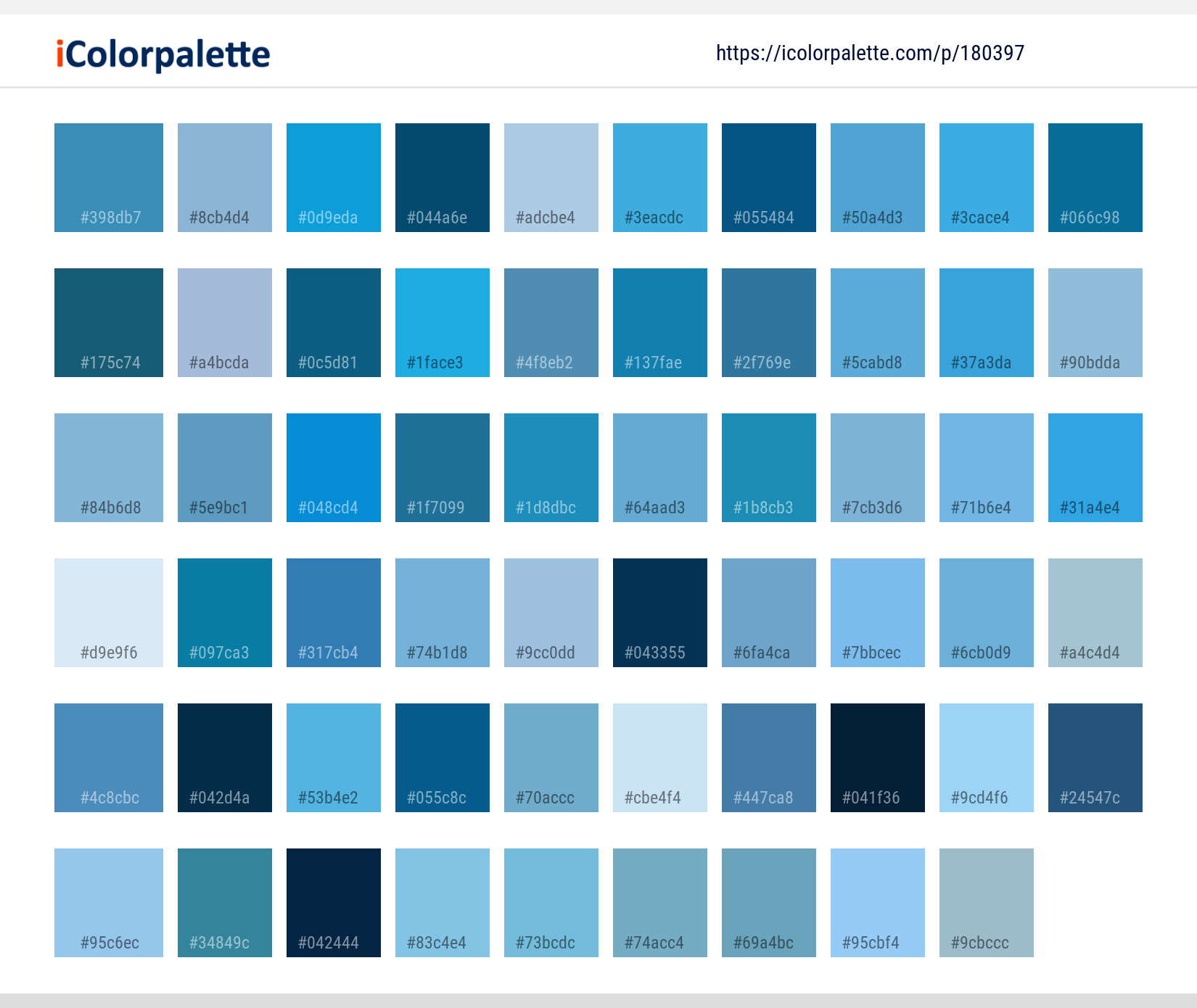 Color Palette Ideas from Sea Sky Horizon Image | iColorpalette