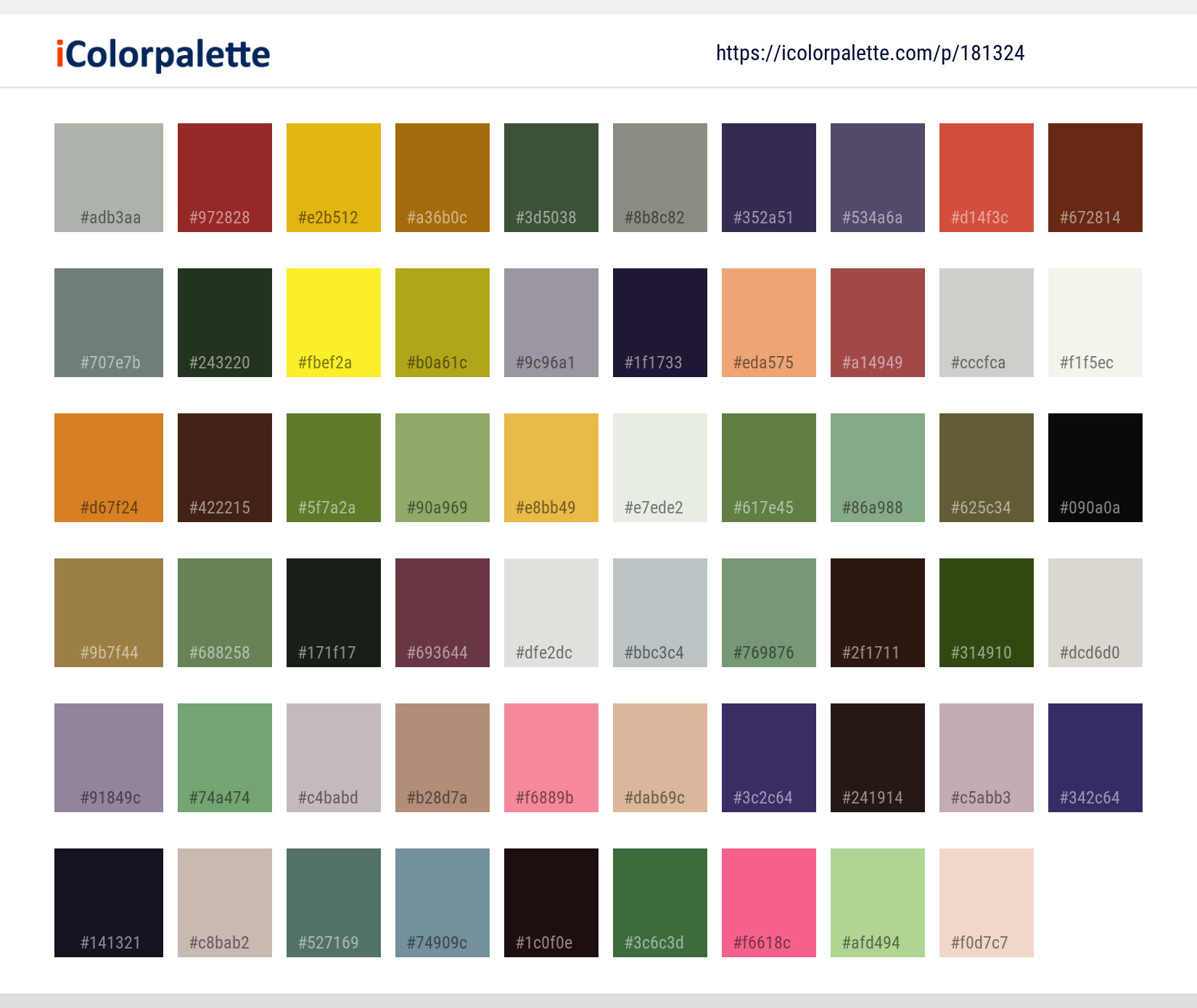 Color Palette Ideas from Flower Yellow Plant Image | iColorpalette